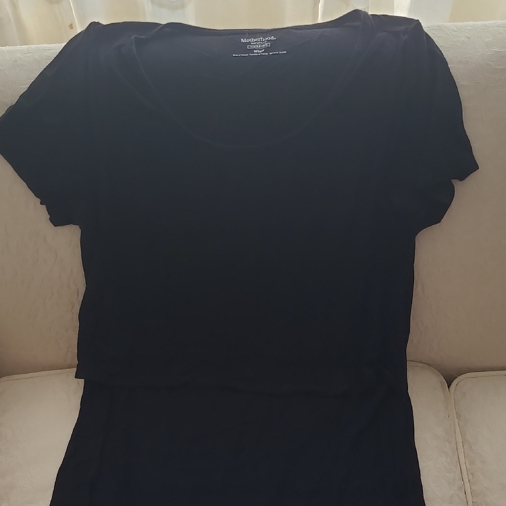 Motherhood Maternity Black Short Sleeve T-Shirt